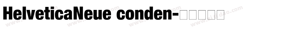 HelveticaNeue conden字体转换